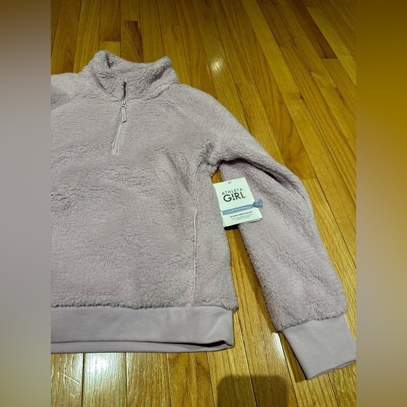 NWT Athleta Girl Purple Sherpa Size XL/14 - Picture 3 of 10